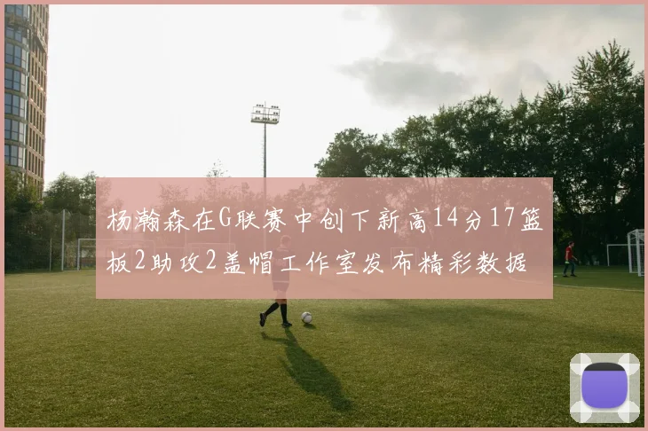 杨瀚森在G联赛中创下新高14分17篮板2助攻2盖帽工作室发布精彩数据海报